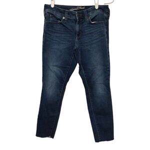 Universal Thread Co. Women's Blue Mid Rise Skinny Jeans Size 4/27S Short